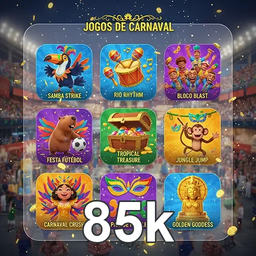 Smartphone com app 85k em visual glassmorphism